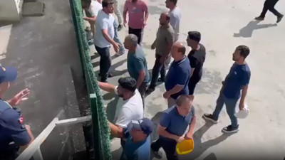 Madencilerin eyleminde silahlı saldırı iddiası