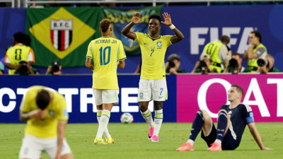 Vinicius'tan İskoçya'ya çifte darbe: Brezilya gruptan lider çıktı