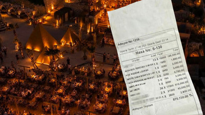 Adisyon değil adeta servet: Alaçatı’da 870 bin liralık hesap