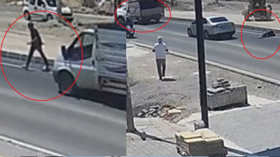 16 yaşındaki sürücünün kullandığı kamyonet yayaya çarptı