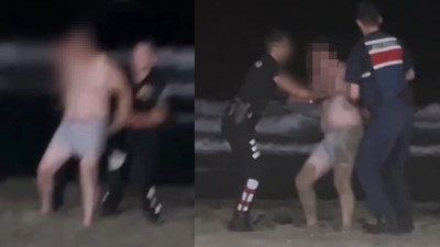 Gece yarısı tehlikeli inat! Jandarma dakikalarca ikna etmeye çalıştı