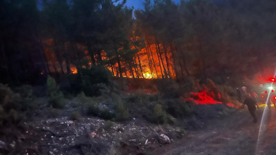 Antalya'da korkutan yangın