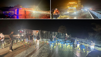 Manisa'da zincirleme trafik kazası: 7 yaralı