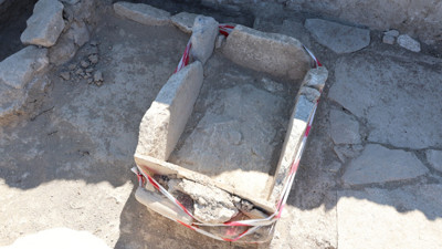 84 metrekarelik mozaiğin ardından Roma villası ve çocuk mezarı bulundu
