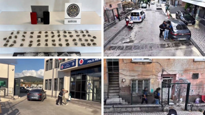 Evinin penceresinden uyuşturucu satıyordu: Yakalandı