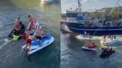 Jetski köprü ayaklarına çarptı: 1’i ağır 2 yaralı