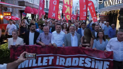 Şile'de 'Millet İradesine Saygı Yürüyüşü': Halk bu ihaneti affetmeyecek