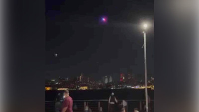 Sahilde alkol içenlere polis dronundan uyarı