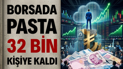 Borsada pasta 32 bin kişiye kaldı