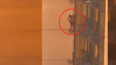 Otoparkta çıkan yangın 28 katlı binaya sıçradı: 42 kişi etkilendi
