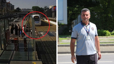 Raylara atlayan çocuğu güvenlik görevlisi kurtardı