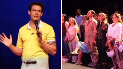 Alman komedyen Türklere İstiklal marşını sordu. Şaşkına döndü