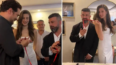 Ünlü oyuncu menajeri ile nişanlandı, yüzükleri Çağatay Ulusoy taktı
