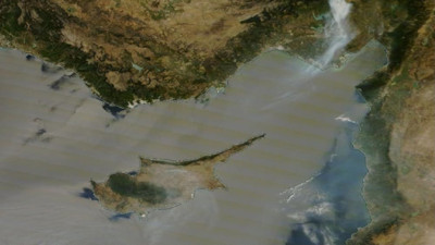 Adana'daki orman yangını uzaydan bile görünüyor