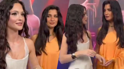 Tuba Büyüküstün ile Derya Pınar Ak arasında galada gergin anlar