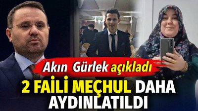 Akın Gürlek açıkladı. İki faili meçhul cinayet daha aydınlatıldı