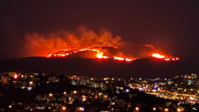 Bodrum'da yangın