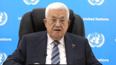Filistin Başkanı Mahmud Abbas BM'de video ile konuştu