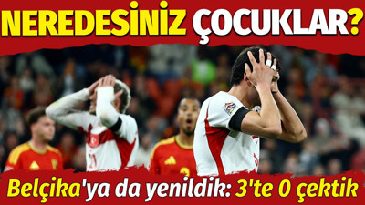 Türkiye Belçika'ya da yenildi: 3'te 0 çektik