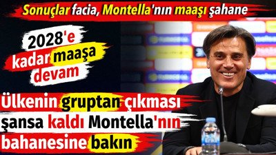 Sonuçlar facia, Montella'nın maaşı şahane. Ülkenin gruptan çıkması şansa kaldı Montella'nın bahanesine bakın