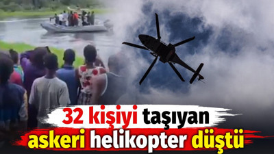 Nijerya'da 32 kişiyi taşıyan askeri helikopter düştü