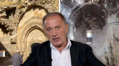 Fatih Altaylı'nın ailesiyle anılan 1000 yıllık manastır görüntülendi