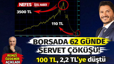 Borsada 62 günde servet çöküşü! 100 TL, 2,2 TL’ye düştü. Remzi Özdemir açıkladı