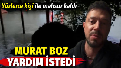 Murat Boz yüzlerce kişi ile Maslak’ta mahsur kaldı