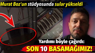 Murat Boz’un mahsur kaldığı stüdyodan botla kurtarıldı