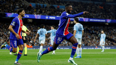 PSG deplasmanda City'i ezip geçti. 4 golle şov yaptılar