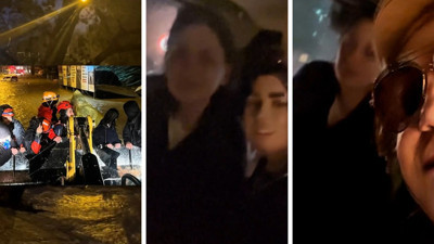 Nazan Öncel selden kepçeyle kurtarıldığı anları paylaştı