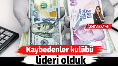 Dolar karşısında en fazla değer kaybeden Türk lirası. Kaybedenler kulübü lideri olduk