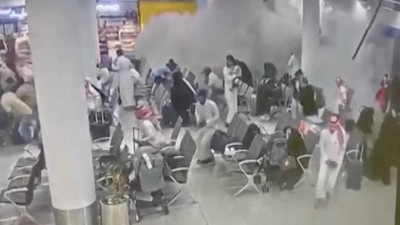Riyad'daki havalimanına saldırının yeni görüntüleri ortaya çıktı