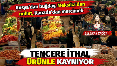 Rusya'dan buğday, Kanada'dan mercimek, Meksika'dan nohut... Tencere ithal ürünle kaynıyor