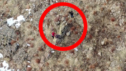 Kaçak avcılara havadan takip