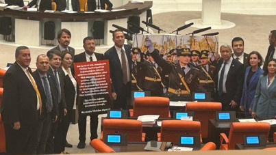 Meclis'te teğmenler eylemi