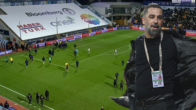 Eyüpspor-Fenerbahçe maçında Arda Turan atıldı, saha karıştı