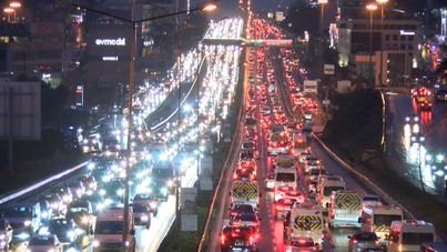 İstanbul'da trafik yoğunluğu yüzde 89'a ulaştı