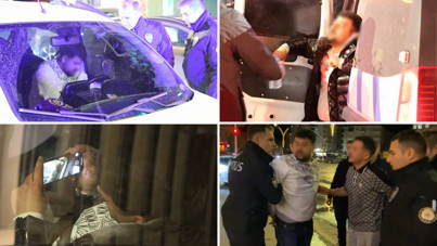 Polisin alkollü sürücü ile imtihanı: Kendini araca kilitledi