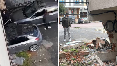 Park etmek isterken binaya daldı