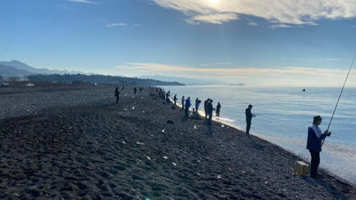 Türk somonları firar etti, Gürcüler sahile koştu