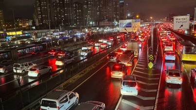İstanbul'da trafik yoğunluğu yüzde 90'ı gördü