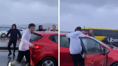 Tartıştıkları sürücüye saldırdılar