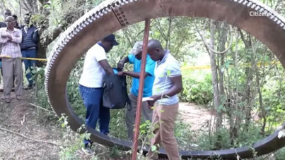 Köye gökten 500 kiloluk metal nesne düştü