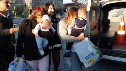 Kucaklarında çocuklarıyla cezaevine gönderildiler