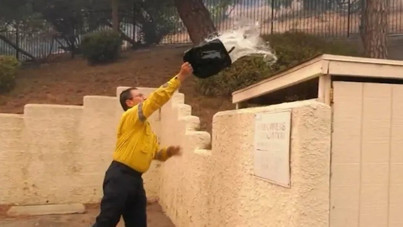 Los Angeles'taki dev yangında 'çantayla müdahale' tartışması