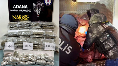 Sakatatların arasından uyuşturucu çıktı