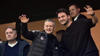 Ole Gunnar Solskjaer, Beşiktaş’ın Samsunspor maçını tribünden izledi
