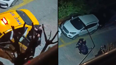 Taksici ve yolcu dakikalarca kavga etti