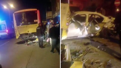 İETT otobüsüne arkadan çarptı: 1 ölü 2 yaralı